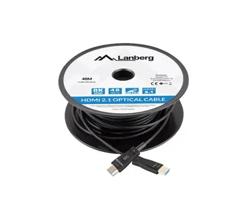 Lanberg Hdmi Cable M/m V2.1 40m 8k Optical Aoc - Strmec, Sveta Nedelja