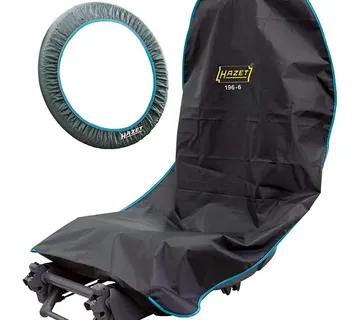 Hazet seat-steering wheel seat cover set 196-6 / 2, protective cover (black, waterproof, oil and grease repellent) - Strmec, Sveta Nedelja