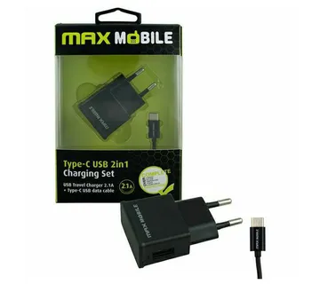 Maxmobile Kućni Punjač Set 2u1 Usb+ Type C Kabel 2.4a - Strmec, Sveta Nedelja