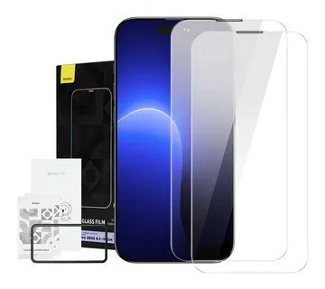 Baseus Crystal Tempered Glass Dust-proof 0.3mm for iPhone 14 Pro (2pcs) - Strmec, Sveta Nedelja