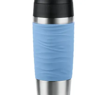 Emsa TRAVEL MUG Waves thermal mug (light blue/stainless steel, 0.36 liters) - Strmec, Sveta Nedelja