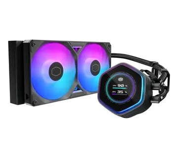 Cooler Master MasterLiquid Atmos II 240 LCD Black Processor Liquid cooling kit 12 cm 1 pc(s) - Strmec, Sveta Nedelja