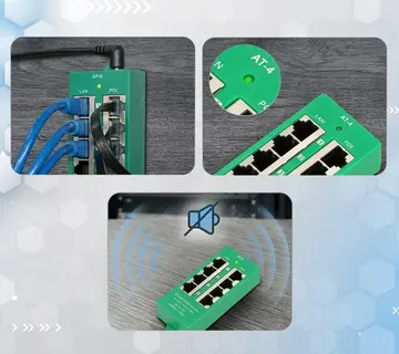 Extralink Gigabit PoE Injector 4 Portowy Active, 4 ports Gigabit 802.3at/af, Mode A - Strmec, Sveta Nedelja