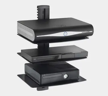 VonHaus glass floating shelf 3x - black - Strmec, Sveta Nedelja