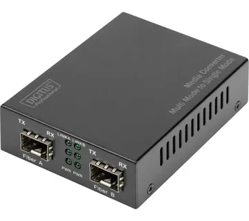 Digitus Gigabit Multimode/Singlemode Media Converter SFP (black) - Strmec, Sveta Nedelja