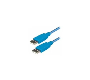 Transmedia USB 2.0 type A plug to USB type A plug, Blue, 1,2 m - Strmec, Sveta Nedelja