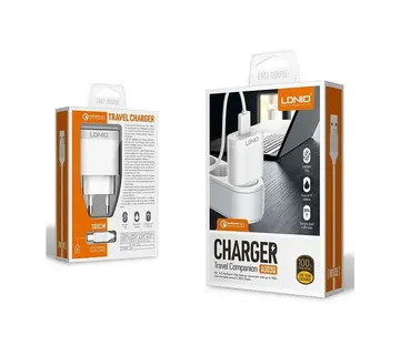 Kućni Punjač 2 U 1 Ldnio A303q 18w + Kabel Usb Na Lightning - Strmec, Sveta Nedelja