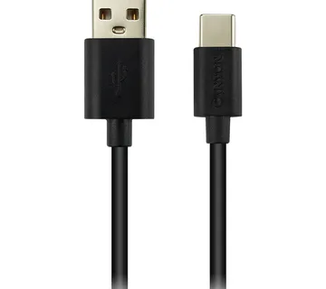 CANYON UC-2 Type C USB 2.0 standard cable, Power & Data output, 5V 1A, OD 3.2mm, PVC Jacket, 2m, black, 0.036kg - Strmec, Sveta Nedelja