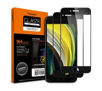 Spigen Glass zaštitno staklo za ekran telefona, 2 kom, crno - iPhone SE (2022/2020)/8/7 - Strmec, Sveta Nedelja