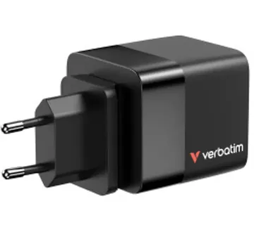 Verbatim GaN zidni punjač 65W s USB-C kabelom na uvlačenje, PD, QC 3.0, 1xUSB-C, 1xUSB-A - Strmec, Sveta Nedelja
