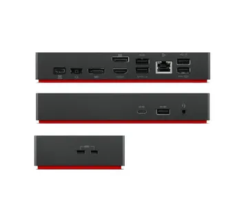 Lenovo ThinkPad Universal USB-C Dock 40AY; + 90W adapter, USB-C Cable;1x USB-C, 3x USB 3.1, 2x USB 2.0, 2x DisplayPort, 1x HDMI, 1x RJ45, 1x Jack 3.5mm - Premium Obnovljeno - Strmec, Sveta Nedelja