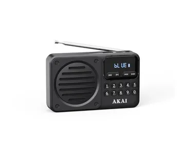 AKAI radio prijenosni FM, AM, BT, LCD, USB punjiva baterija, crni APR-300BK - 05270015 - Strmec, Sveta Nedelja