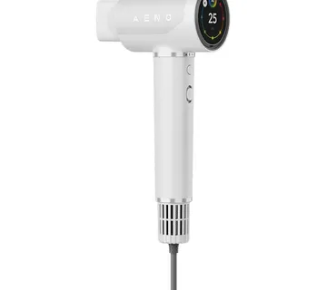High Speed Hair Dryer, White, 220V-240V~50-60Hz, 1500W, Voice Control, Ionizer, Touch LCD, Infrared Nursing, Infrared Distance Protection, AI Control, Gravity Sensor 110000RPM, Noise less than 67dB - Strmec, Sveta Nedelja