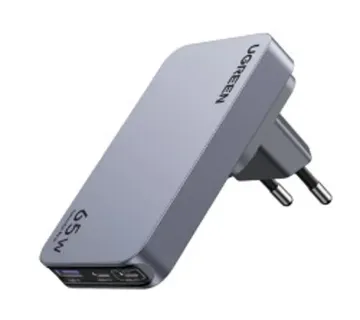 UGREEN Ultra-Slim Nexode Pro zidni punjač 65W, 2x USB-C, USB-A, GaNInfinity, sivi - Strmec, Sveta Nedelja