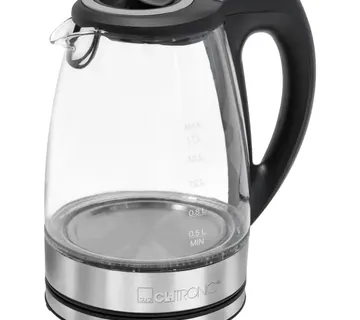 Clatronic glass kettle WKS 3744 G (black/silver, 2,200 watts, 1.7 liters) - Strmec, Sveta Nedelja