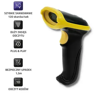 Qoltec 50862 Wireless Laser Barcode Scanner 1D | 2.4GHz - Strmec, Sveta Nedelja