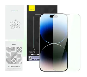 Tempered glass with eye protection filter Baseus Crystal Series iPhone 14 PRO - Strmec, Sveta Nedelja