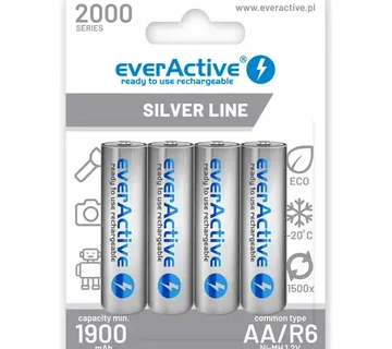 Rechargeable batteries everActive Ni-MH R6 AA 2000 mAh Silver Line - Strmec, Sveta Nedelja