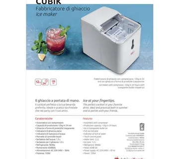 MELCHIONI family Aparat za led - Ledomat, 1.5 lit, 12kg/24 h, R600a - Cubik - Strmec, Sveta Nedelja