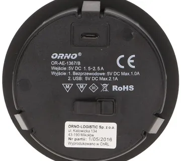 Orno Bežični punjač sa USB utorom, ugradbena - OR-AE-1367/B - Strmec, Sveta Nedelja