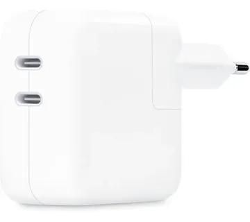 Apple Dual USB-C Power Adapter MW2K3ZM/A, 35 Watt, charger (white, 2x USB-C, without cable) - Strmec, Sveta Nedelja