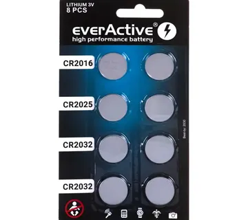 8 lithium battery set everActive 4 x CR2032, 2 x CR2025, 2 x CR2016 - Strmec, Sveta Nedelja