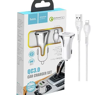 hoco. Auto punjač sa Lightning kabelom, QC, 2 x USB, 3.1 A - Z31 Universe double port, Lightning - Strmec, Sveta Nedelja