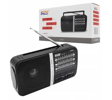 Dartel radio FM, AM, analogni, AC ili klasične baterije, RD-170 crni - 05100098 - Strmec, Sveta Nedelja