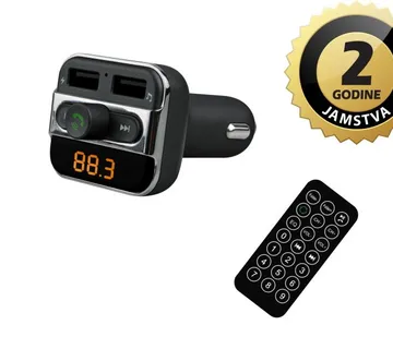 AKAI FM transmiter, USB punjač, BT, HandsFree, microSD, 12-24V, crni FMT-20BT - 05160014 - Strmec, Sveta Nedelja