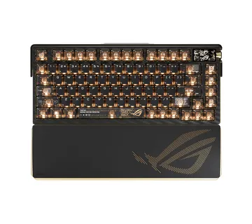 Tipkovnica ASUS ROG Azoth Extreme Edition 20, NX Snow, PBT, OLED, RGB, USB, US - Strmec, Sveta Nedelja