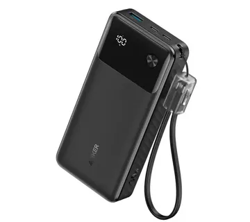 Anker Powerbank 20000 mAh, 30W with included USB-C cable, black - Strmec, Sveta Nedelja
