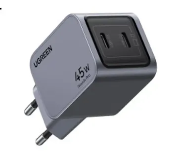 UGREEN Nexode Pro, 45W, 2x USB-C, GaN, sivi - Strmec, Sveta Nedelja