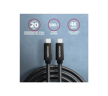 CC USB CM 3.1Gen2 <> USB CM, 1m, Crna, BUCM32-CM10AB, AXA - Strmec, Sveta Nedelja