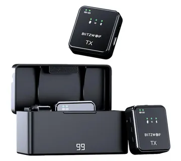 BlitzWolf Wireless Microphone, BW-SX63, 1000mAh (black) - Strmec, Sveta Nedelja