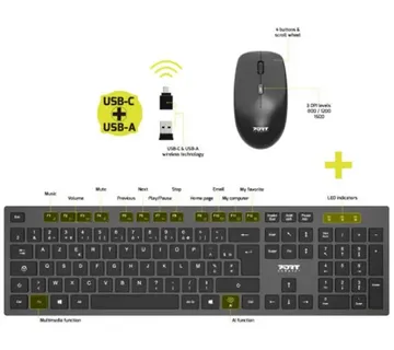 Port bežična tipkovnica i miš,USB-A/C,SMART Azerty - Strmec, Sveta Nedelja