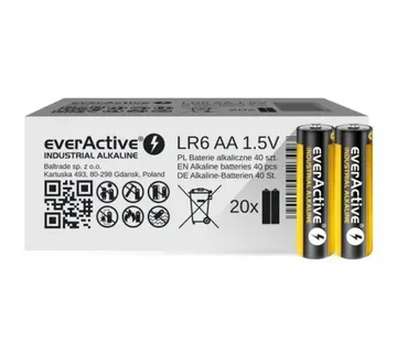 Alkaline batteries everActive Industrial Alkaline LR6 AA - carton box 40 pcs - Strmec, Sveta Nedelja