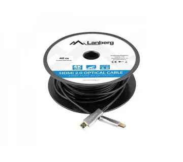 Lanberg CA-HDMI-20FB-0400-BK optical cable HDMI M/M 40m v2.0 4K AOC - Strmec, Sveta Nedelja