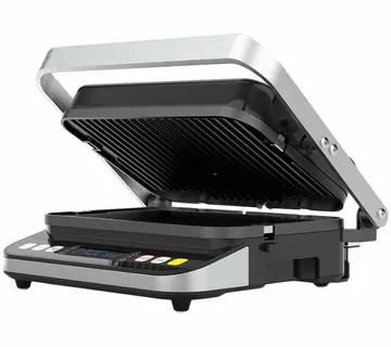 AENO Electric Grill EG1: 2000W, 3 heating modes - Upper Grill, Lower Grill, Both Grills Defrost, Max opening angle -180°, Temperature regulation, Timer, Removable double-sided plates, Plate size 32 - Strmec, Sveta Nedelja