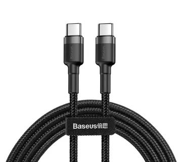 Cable USB-C PD Baseus Cafule PD 2.0 QC 3.0 60W 1m (black and gray) - Strmec, Sveta Nedelja