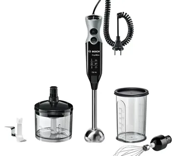 Bosch hand blender ErgoMixx MSM67170 (black/grey, 750 watts, with chopper and whisk) - Strmec, Sveta Nedelja