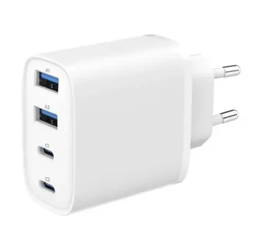Gembird 4-port 40 W GaN USB PowerDelivery fast charger, white - Strmec, Sveta Nedelja