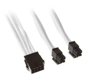 SilverStone 8-Pin-EPS auf 4+4-Pin-ATX/EPS - 300mm white SST-PP07-EPS8W - Strmec, Sveta Nedelja