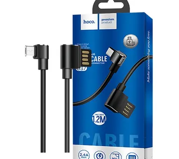 hoco. USB kabel za smartphone, micro USB, kutni 90°, 1.2 met,crna - U37 Long Roam, Micro USB , BK - Strmec, Sveta Nedelja