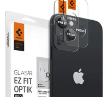 Spigen Glass EZ Fit Optik Pro, zaštitno staklo za kameru telefona, 2 kom, crno - iPhone 14/iPhone 14 Plus (AGL05213) - Strmec, Sveta Nedelja