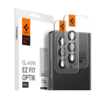 Spigen Glass tR EZ Fit Optik Pro, zaštitno staklo za kameru, 2 kom + okvir za instalaciju, crno - Samsung Galaxy Z Fold5 (AGL06524) - Strmec, Sveta Nedelja