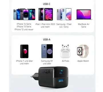 Anker charger 323 1xA 1xC 33W, black - Strmec, Sveta Nedelja