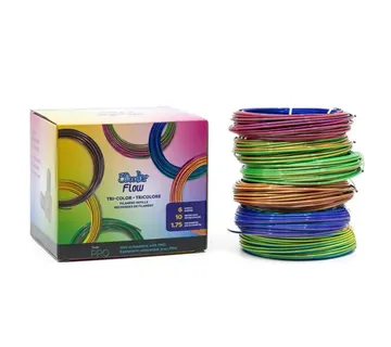 3Doodler FLOW-TRIFILLS 3D printing material Polylactic acid (PLA) Black, Blue, Copper, Gold, Green, Purple, Red 260 g - Strmec, Sveta Nedelja