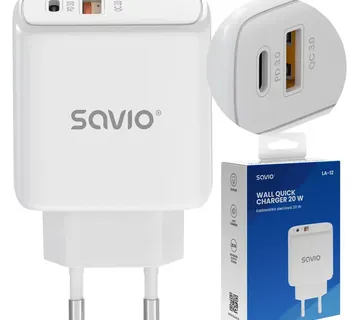 Savio LA-12 mobile device charger Universal White AC Fast charging Indoor - Strmec, Sveta Nedelja