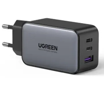 UGREEN zidni punjač 65W, 1xUSB-A, 2xUSB-C, GaN II Tech, QC4.0+, PD3.0, crni - Strmec, Sveta Nedelja
