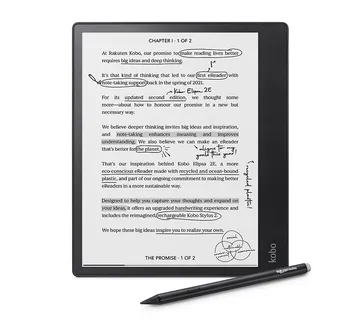 E-bralnik Kobo Elipsa 2E, 10.3'' Touch, 32GB WiFi + Bluetooth, black- N605-KU-BK-K-BU - Strmec, Sveta Nedelja